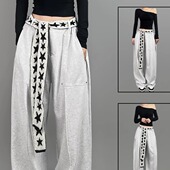 女嘻哈运动服装 ROKBBK－K 布韩街舞潮牌爵士hiphop跳舞休闲长裤