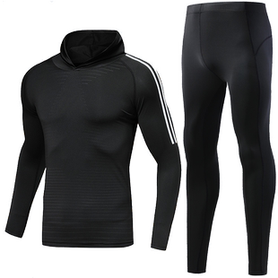 儿童紧身衣训练服男女童速干衣跑步健身服篮球足球运动套装打底服