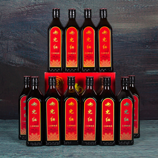 女儿红酒瓶装 12瓶 绍兴老酒三年陈绍兴酒黄酒整箱14度花雕酒500ml