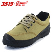 正品 军训胶鞋 3515解放鞋 低帮训练防滑耐磨透气防臭工地劳保帆布鞋