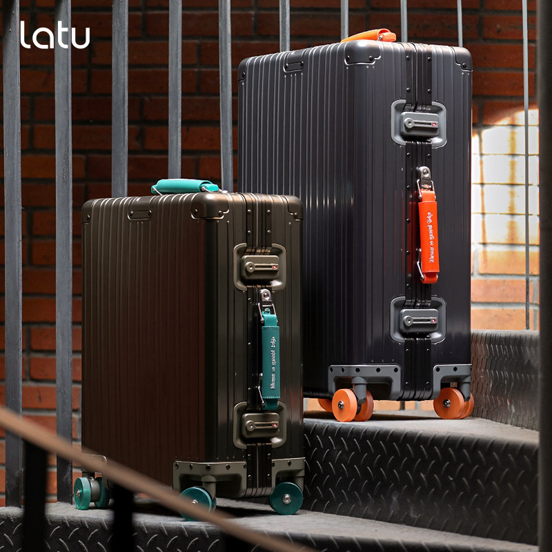 Latu2026新款全铝镁合金行李箱万向轮旅行箱拉杆箱男女密码登机箱