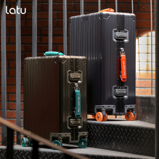 Latu2026新款全铝镁合金行李箱万向轮旅行箱拉杆箱男女密码登机箱