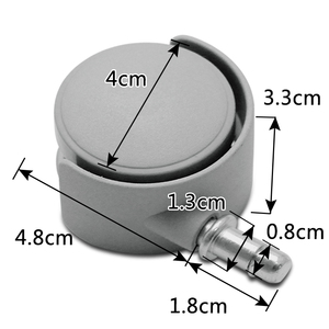 适用于美的油汀电暖气万向轮AC120-15BRW/AC120-16AR滑轮脚轮转轮