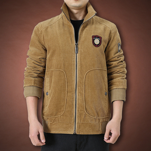 保暖加厚棉袄潮 宽松棉服立领纯棉外套时尚 2023冬季 灯芯绒棉衣大码