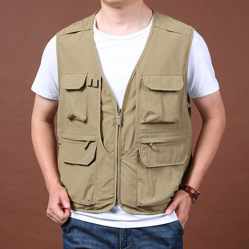 马甲jpdun多口袋宽松春秋季