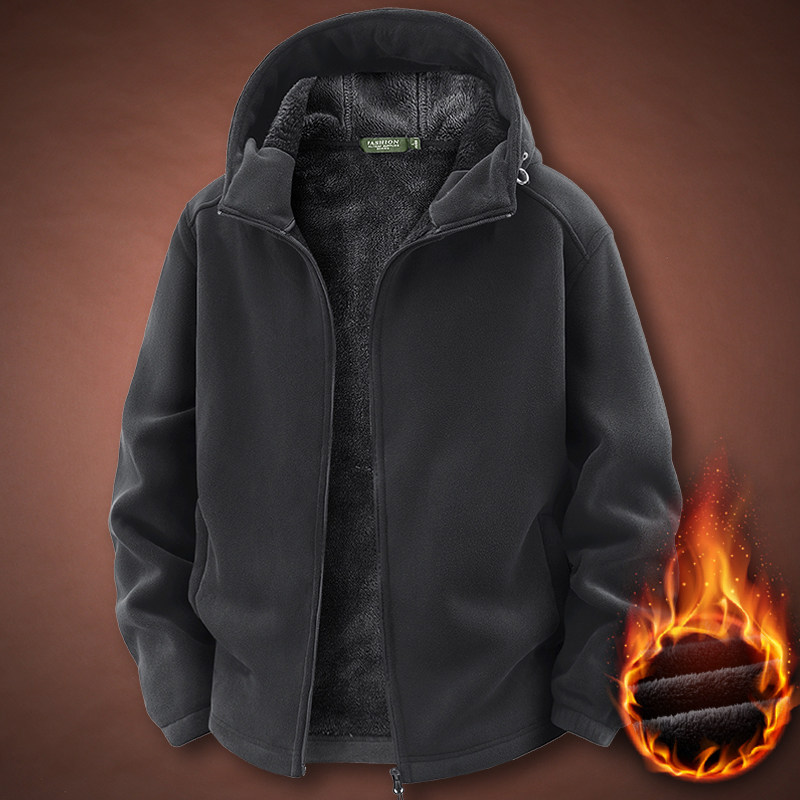 加绒奥粒绒大码宽松保暖卫衣