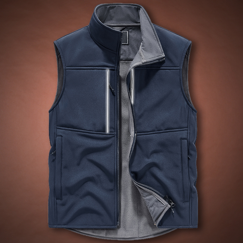 户外速干多口袋工装反光条马甲