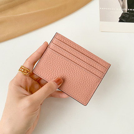 超薄双面7卡位女式小卡包真皮头层牛皮银行卡卡套男迷你证件卡夹