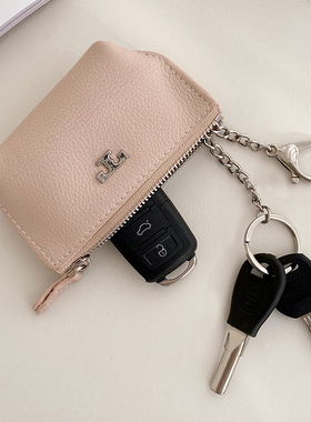 迷你真皮可爱零钱包女款精致小巧车钥匙包软皮头层牛皮卡包收纳包