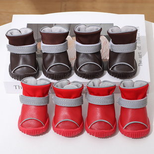 保暖脚套 不掉脚防脏防滑运动鞋 户外出行狗狗软底鞋 中型犬专用冬季