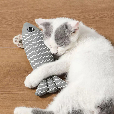 猫咪磨牙玩具幼猫小鱼造型吸引猫