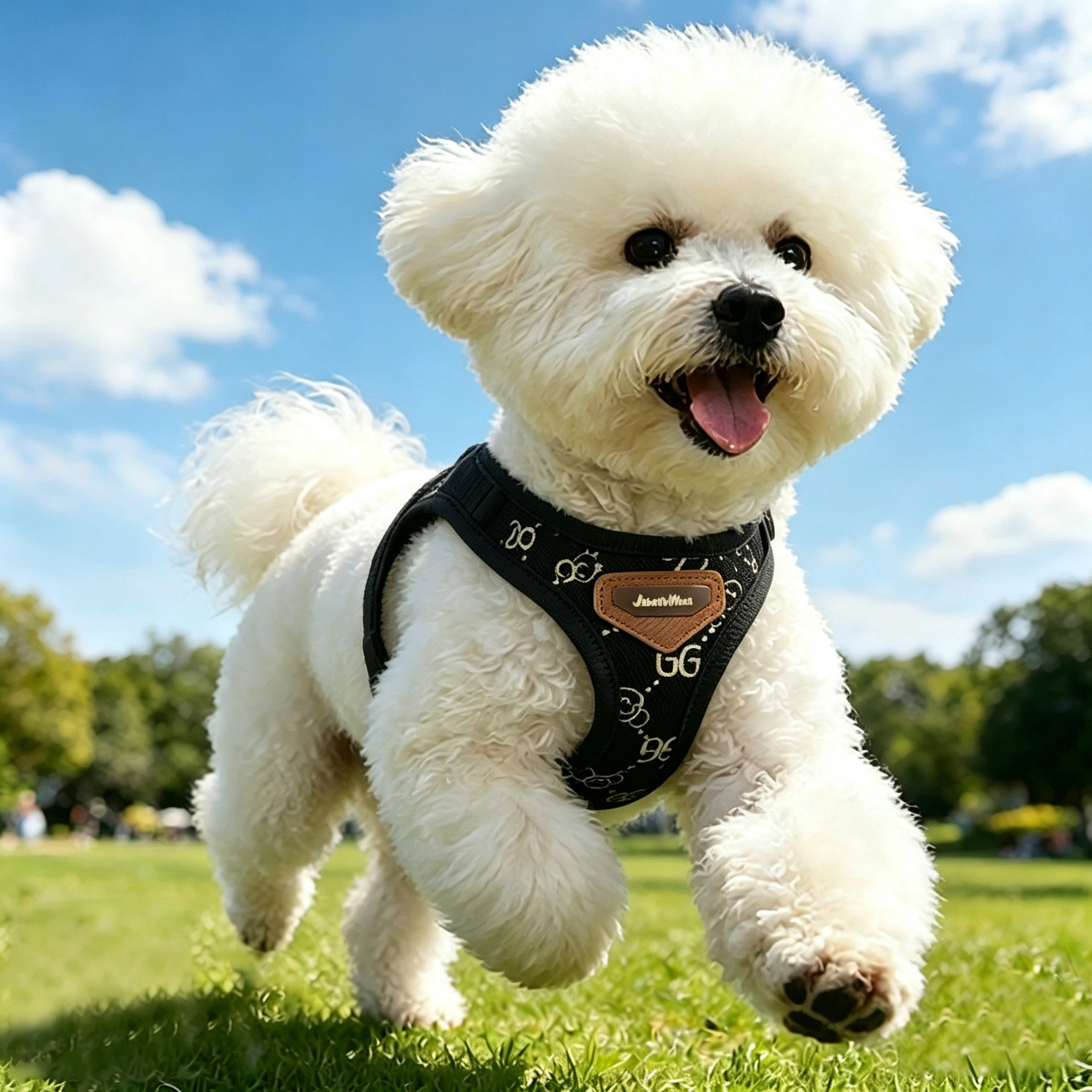 狗牵引绳外出遛狗胸背狗绳小型犬耐用宠物用品纯色轻便简约背心式