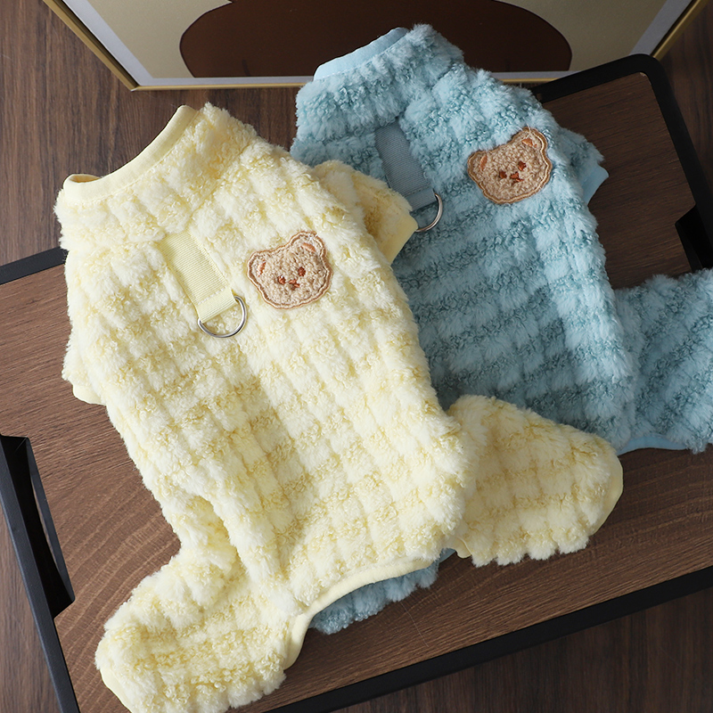 狗狗衣服2025新款冬小型犬泰迪比熊防寒冬季保暖可牵引加厚四脚衣