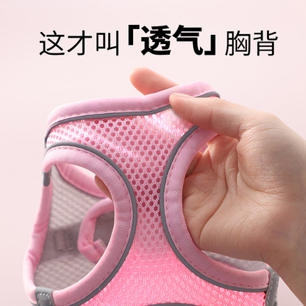 猫咪牵引绳幼猫专用猫外出高颜值专用幼猫遛猫绳小猫防挣脱背心式