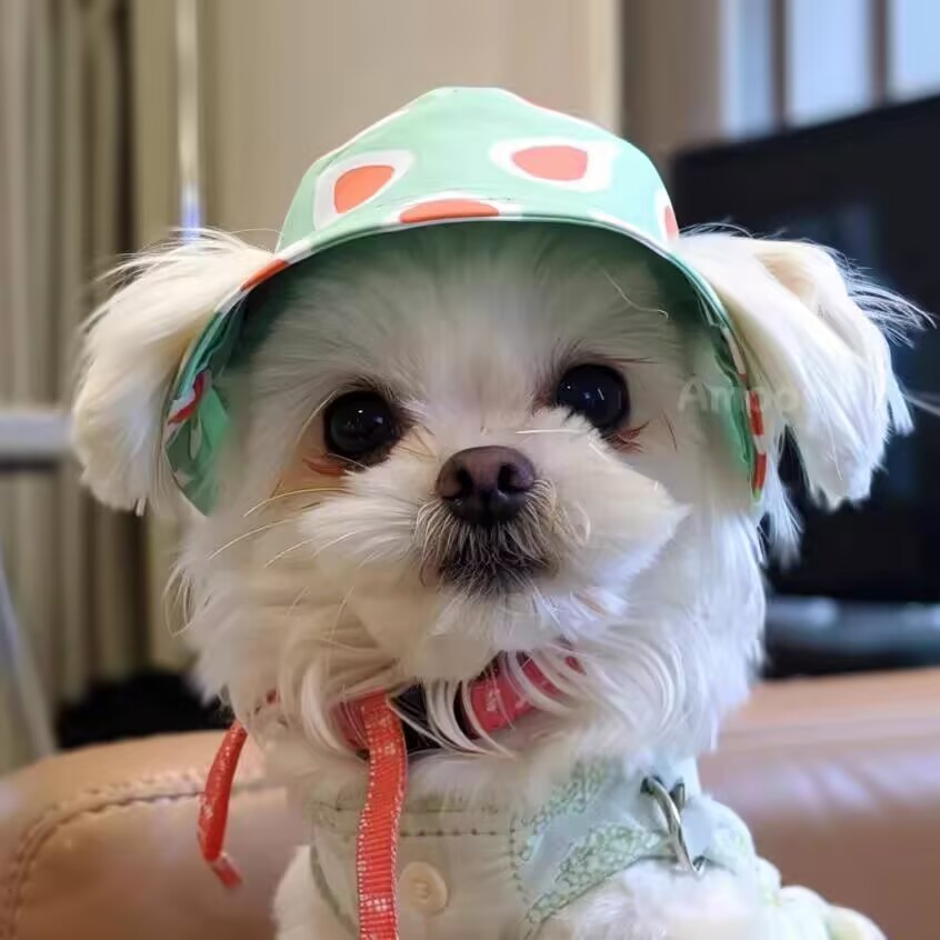 宠物狗狗帽子比熊博美渔夫帽