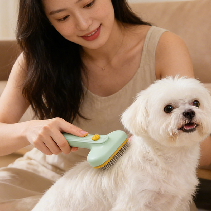 狗狗梳子去浮毛开结狗毛梳雪纳瑞专用梳毛针梳拉毛幼犬用品西施犬
