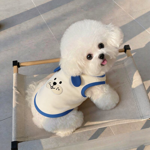狗狗夏季薄款衣服小型犬夏天防脏比熊高颜值小狗两脚衣可爱泰迪