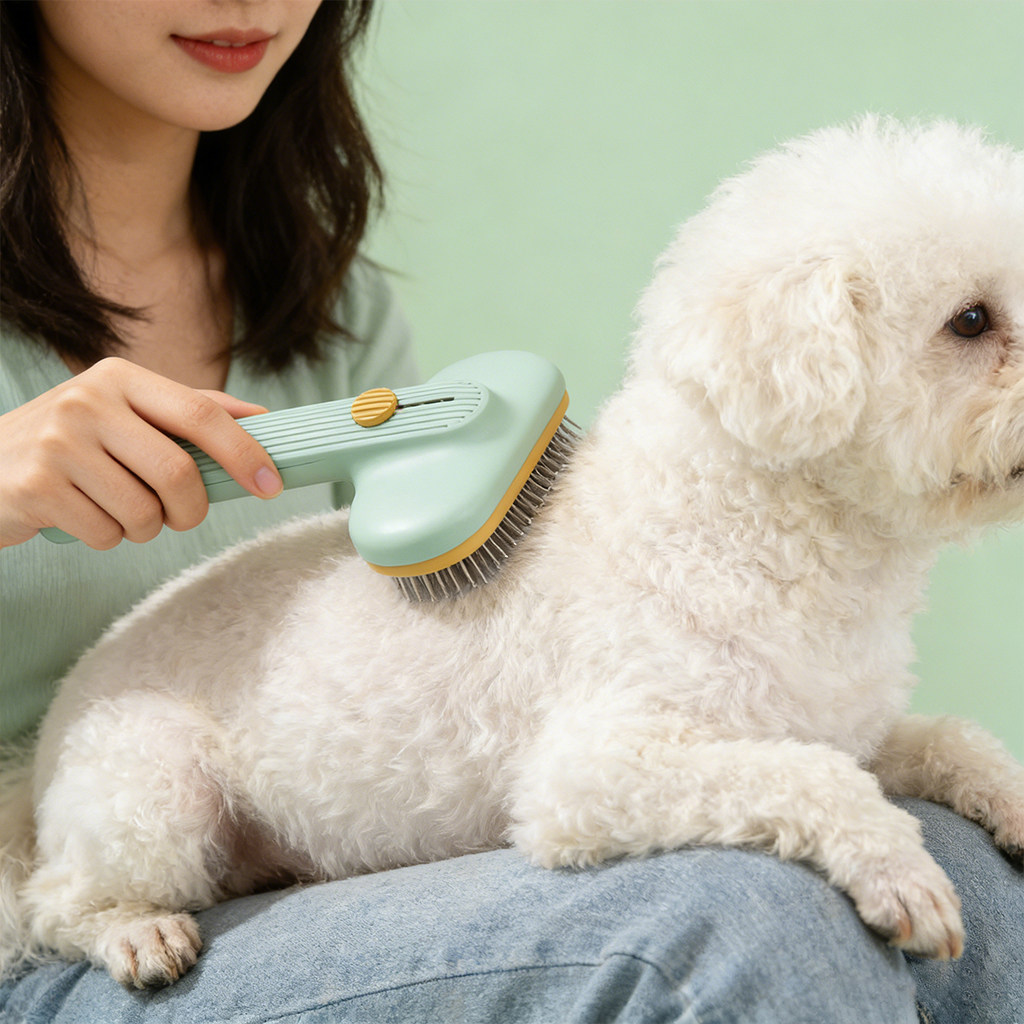 狗狗梳子去浮毛开结狗毛梳约克夏梳毛专用针梳毛发防打结幼犬用品