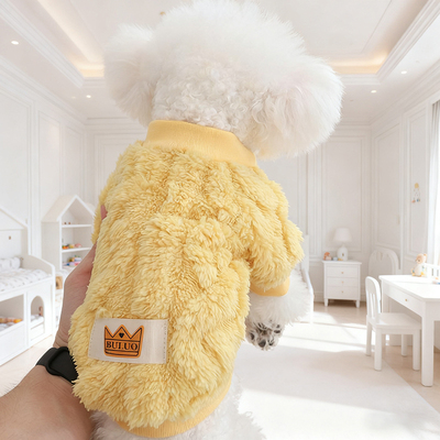 狗狗衣服2025新款冬装小狗冬天博美防着凉加厚两脚衣加绒户外绒衣