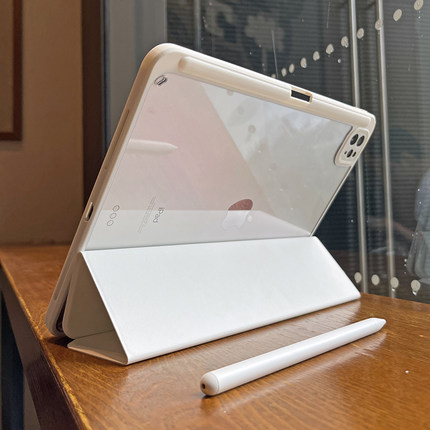 适用苹果2026ipadpro保护套air8亚克力三折11超薄10代10.9透明6防弯摔平板10.2全包mini7一体笔槽5软壳3迷你8