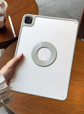 【磁吸单后壳】适用小米8平板pad7保护壳6spro12.4亚克力软胶透明无笔槽防弯防摔简约新款全包边圆环支架套