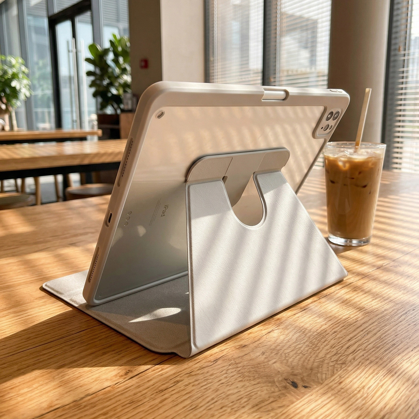 720旋转适用苹果2026ipadpro保护套air8平板9.7带笔槽10.2寸2018防弯透明11亚克力12.9代4软硅胶包边mini5壳3