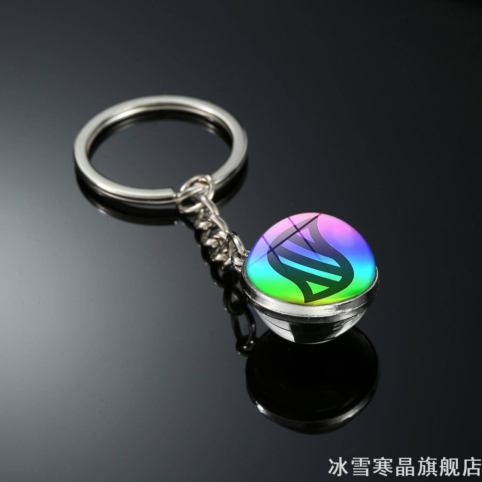 口袋妖怪时光宝石双面挂件宝可梦mega进化石钥匙扣潮流小配饰