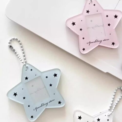 星星一寸卡套亚克力高颜值饰挂件