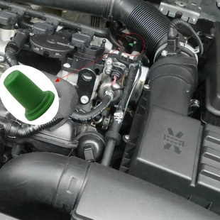 适用大众真空泵接头堵盖众轩品质刹车真空管堵头盖子绿帽防尘帽