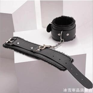 男性颈链加重道具手脚十字性感脚镣项圈链条脚链锁骨女用脚铐束缚
