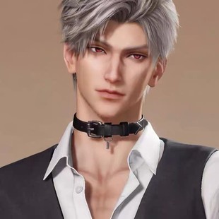 游戏脖子制服短款锁骨饰品小众深空还原背景动漫周边颈圈链锁辣妹