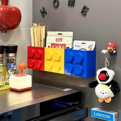 铁皮柜门装饰磁吸收纳盒更衣柜壁挂神器入户口罩纸巾化妆品置物架