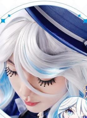 配件加密不休独舞cosplay新款芙宁娜芙卡洛斯假睫毛浓密枫丹水神