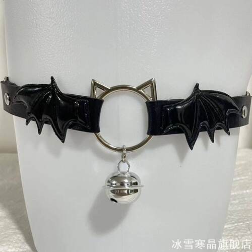 腰带jk猫耳朵辣酱大码皮质特性吊袜带万圣节铆钉猫爪铃铛女生cy2k