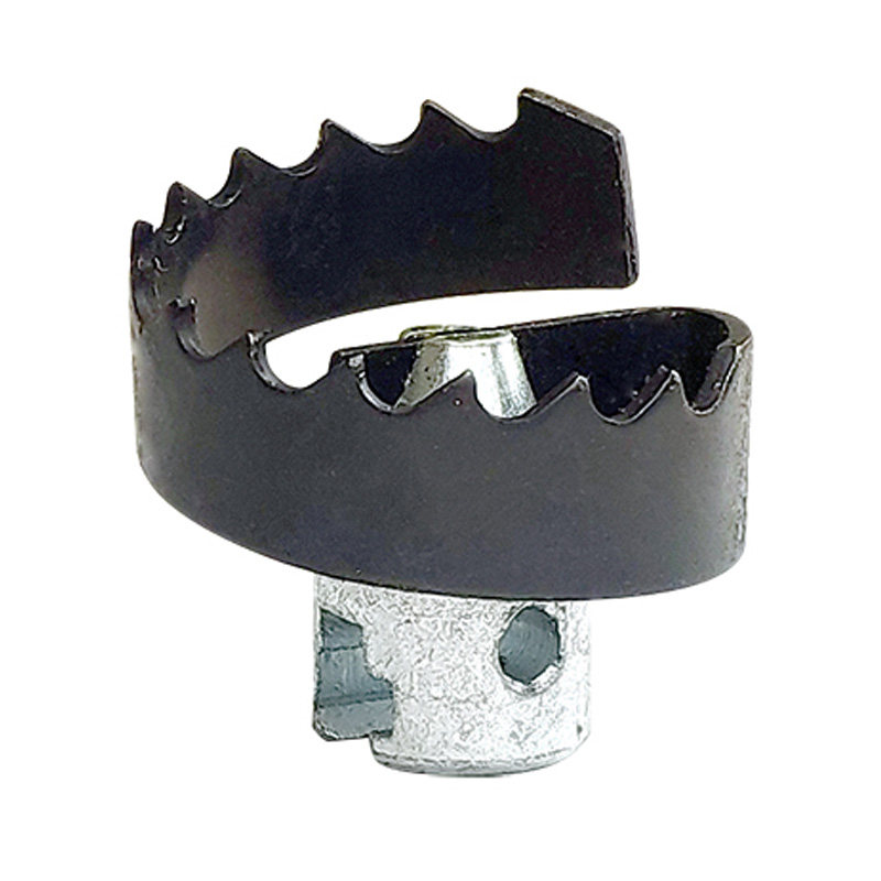 万清螺旋锯齿刀头下水管道疏通机配件接头16疏通机弹簧前端切割头