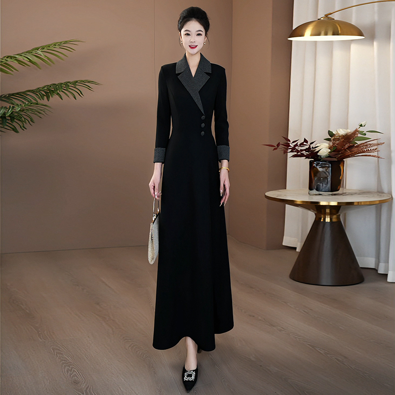 巨好看的早秋连衣裙超长