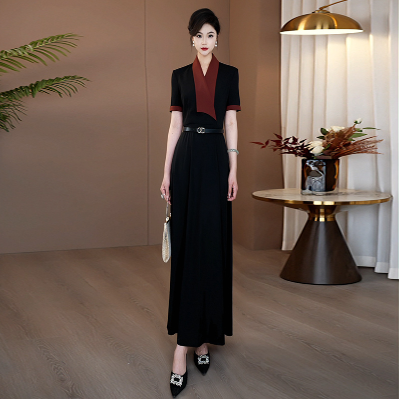 法式气质高级感收腰显瘦连衣裙