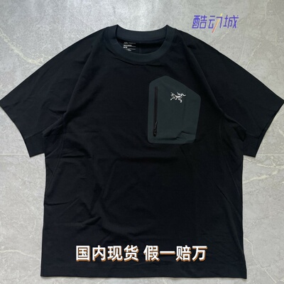 正品现货 Arcteryx始祖鸟Konseal系列CLARKIA透气宽松口袋短袖T恤