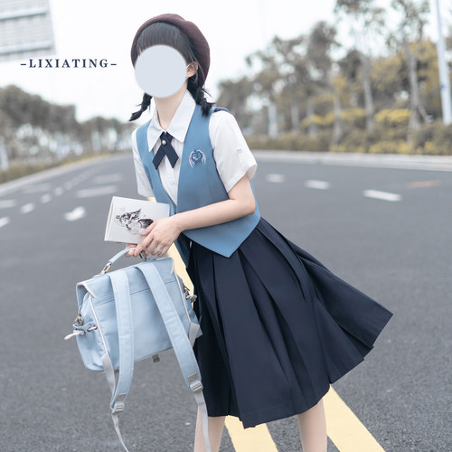 千立马甲现货原创JK西式套装衬衫