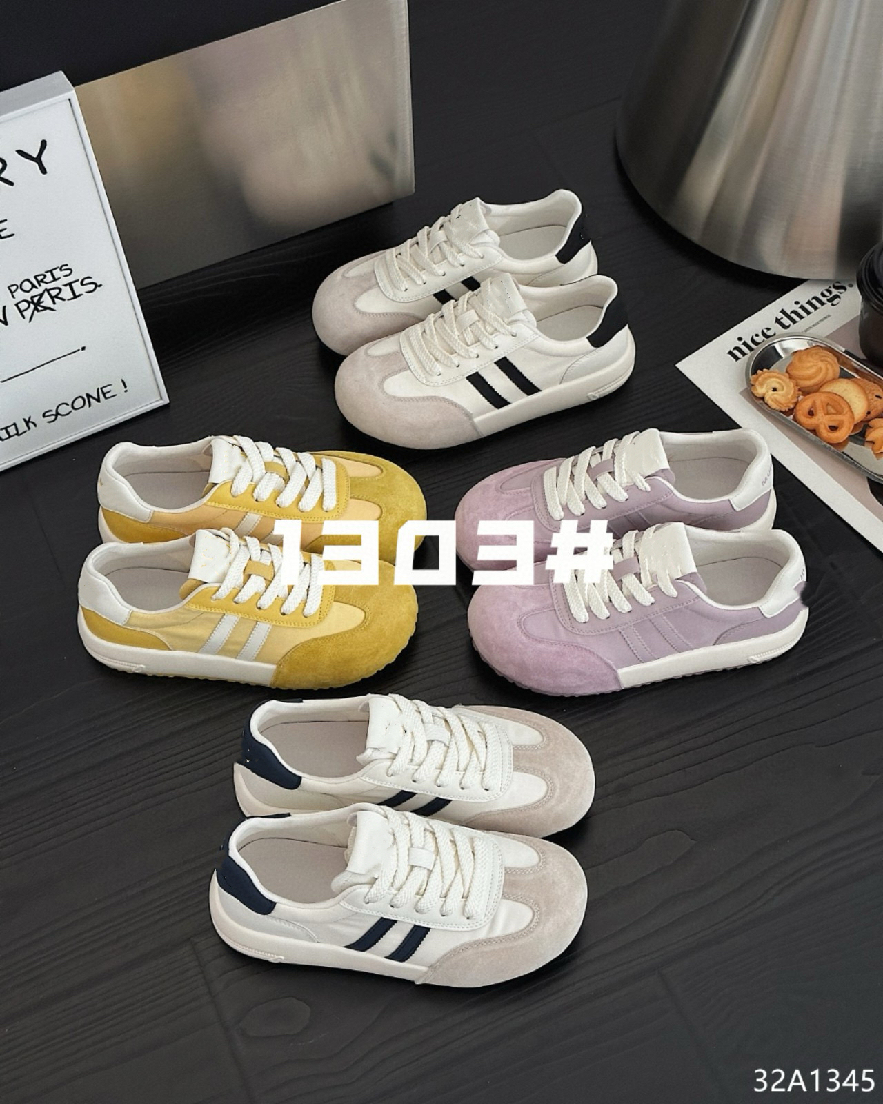 复古真皮德训鞋女2025春夏平底休闲板鞋运动鞋阿甘鞋小白鞋女1345