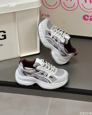 欧洲站2025秋真皮松糕厚底增高老爹鞋透气网面运动休闲鞋女鞋3378