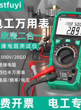 福仪绝缘电阻测试仪多用表高精度数字万用表兆欧表二合一电工专用