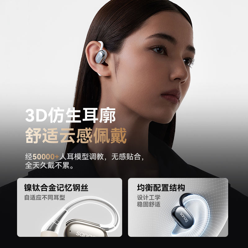 【舒适佩戴】塞那G57开放式耳机