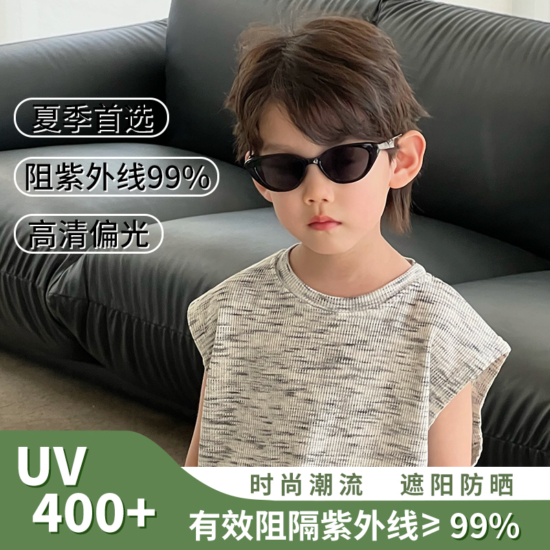 儿童夏季防紫外线偏光墨镜