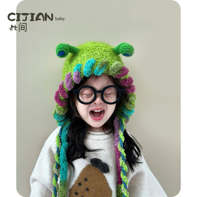 儿童宝宝秋冬季超萌保暖护耳帽