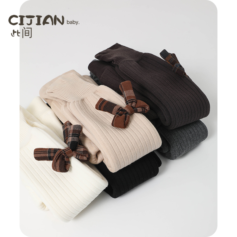 宝宝秋冬季加厚加绒连裤袜