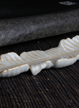 台湾柏采汝窑香炉冬青釉月白 柏采窑摆件汝瓷 GYR-126E庭香月香插