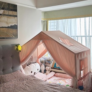 室内儿童帐篷分床神器分房安全感拼接床帐篷公主小红书同款可定制