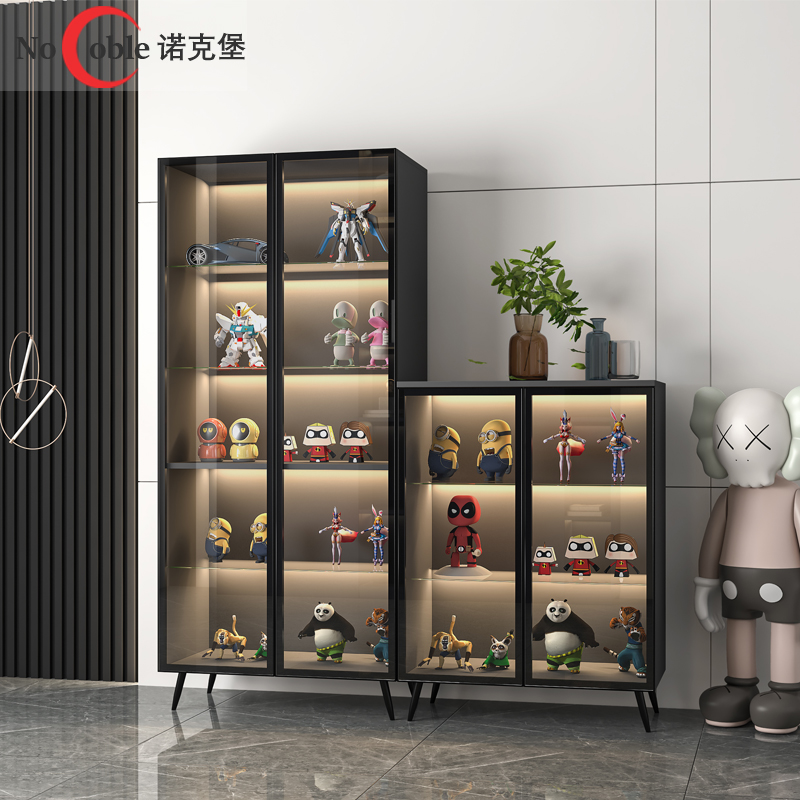 手办展示柜带灯乐高柜收纳装饰柜