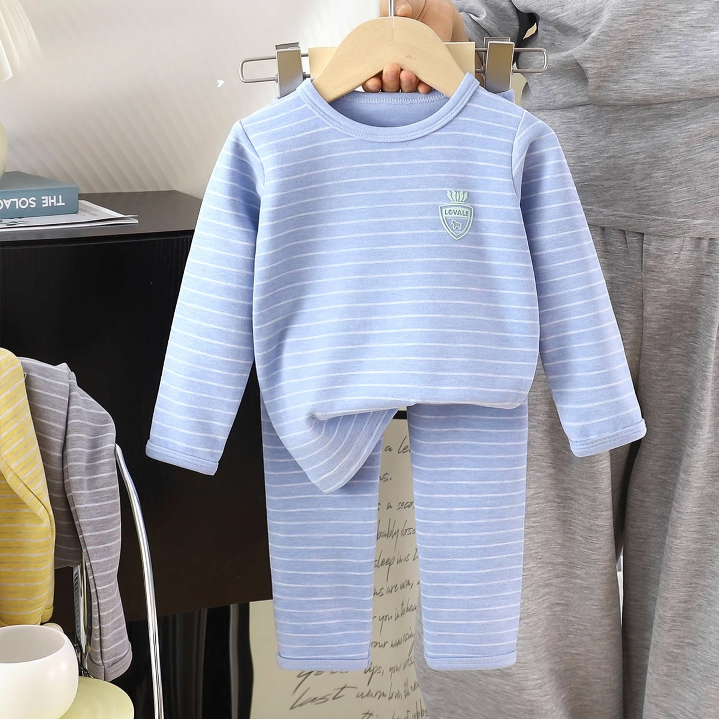 2025男童德绒保暖宝宝儿童秋衣秋裤女童童装秋冬季内衣套装新款